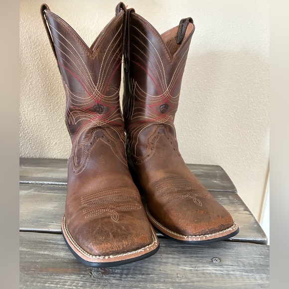Ariat Other - Men’s Ariat Sport Western Performance Wide Square Toe Cowboy Boot Sz 7.5D